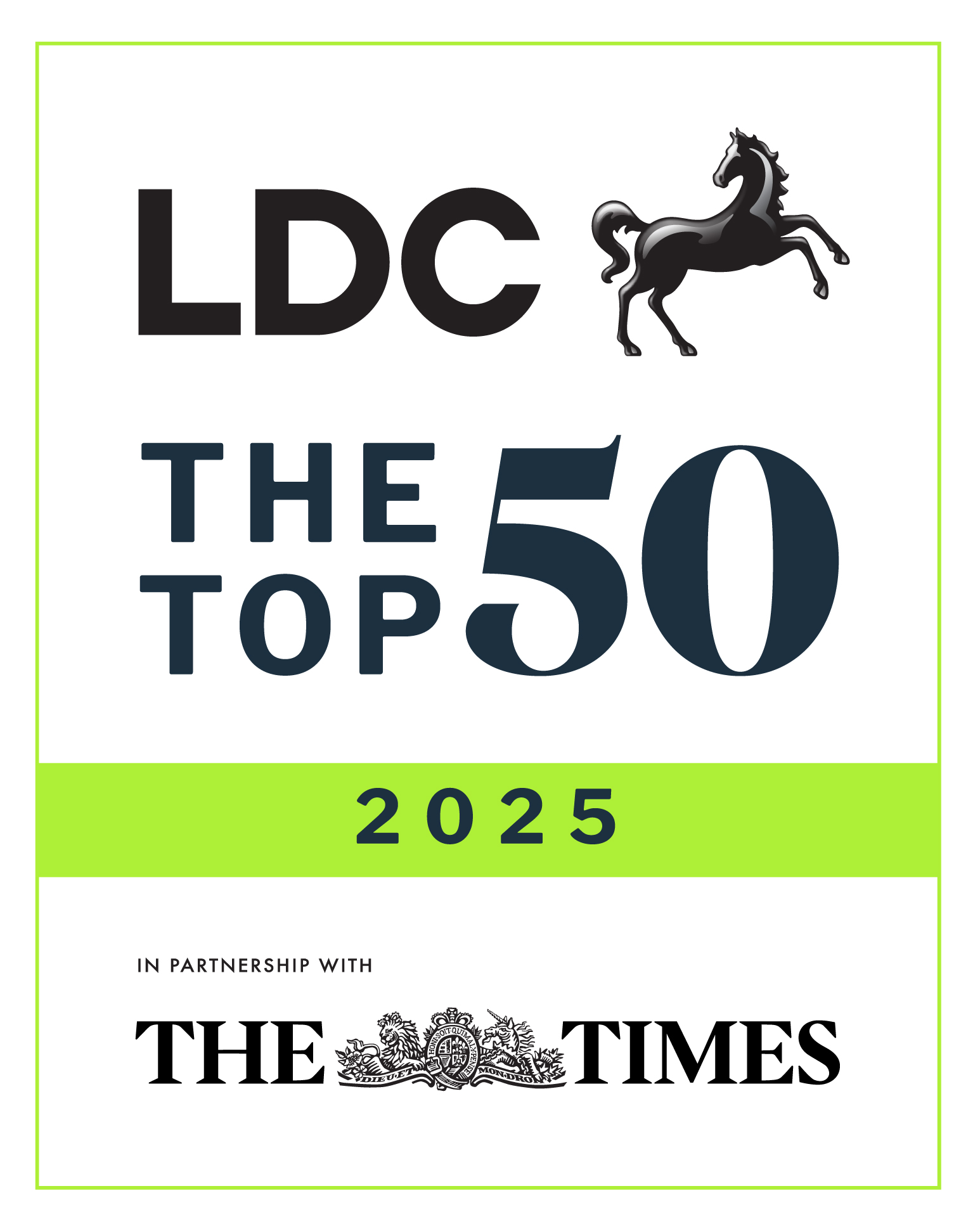 Lee Brooks of Production Park wins The Innovation Award at The LDC Top 50 Most Ambitious Business Leaders Awards 2025 embedded image