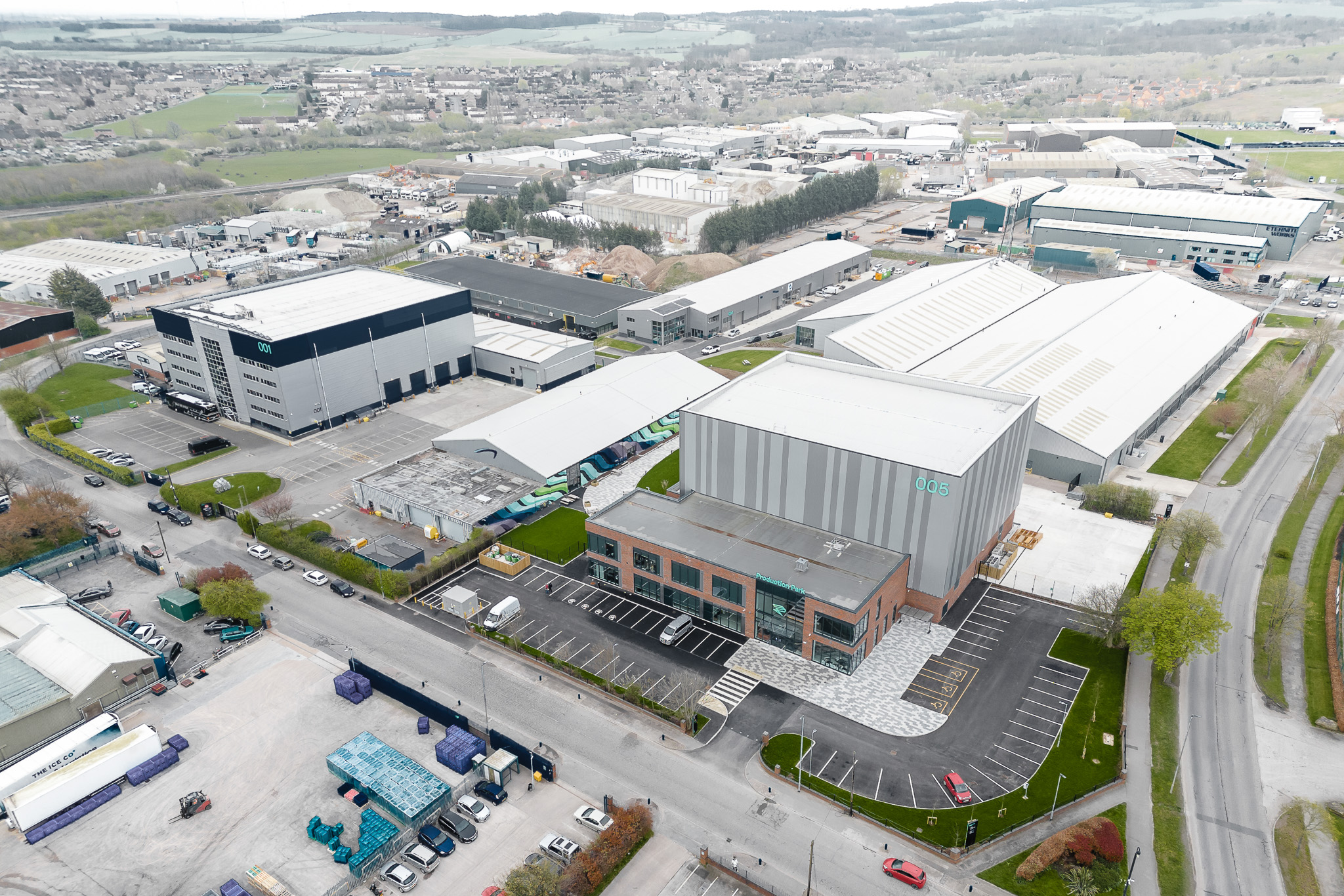 Production Park from above